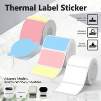 Thermal Label Paper For Marklife X2 P50 Printer Self-adhesive Label Tape Stickers Roll Color Labels Name Sticker Oil Waterproof