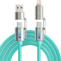 4-IN-1 240W USB Type C To USB C Cable PD Fast Charger Wire For iPhone 17 Pro Max 15 iPad Xiaomi Samsung Tablet Data Cord