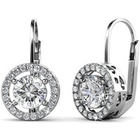 Daisini Halo Earring Embellished with Premium Grade Crystal From Swarovski for Women Quality Brass with 18K Gold Plated Jewelry