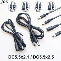 JCD DC 5.5x2.1mm to 5.5x2.1mm Male to Male Plug Power Supply Adapter Wire DC Plug Connector Cable 5521 5525 Extension Cable