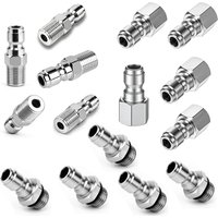 1/4 Inch Pressure Washer Adapter Quick Plug External Thread Fitting Sprayer Snow Foam Lance Bottle Connecting Parts