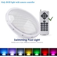 18W RGB Cold White Warm White 12V IP68 LED Swimming Pool Light Par56 Underwater Lamp RGB with RC Cold and Warm White w/o RC