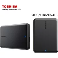 For Toshiba A5 USB3.2 Gen1 Portable External HDD 500GB/1TB/2TB/4TB Slim Black Plug & Play for PC Laptop Mac Data Storage Backup