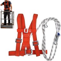 Outdoor Safety Harness Half Body and Full Body Seat Belt Set High Altitude Work Adjustable Safety Vest