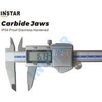 INSTAR Carbide Jaws Digital Vernier Caliper 0-150mm/6" x 0.01mm 200mm 300mm Tungsten Jaws Marking Gage Stainless Steel DIN Grade