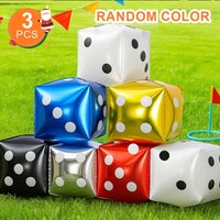 3pcs Six sided cube dice party decoration balloon, party decoration, party supplies, birthday decoration, Applicable to Birthday