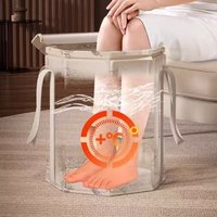 Collapsible Foot Bath Soaking Bucket Heat Preservation Large Capacity Foot Bath Bag with Handles Knee High Cover