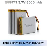 505573 3.7V 3000mAh 11.1Wh Rechargeable Lipo Battery NTC 3 Wires JST 3Pin 2.0mm Plug