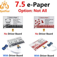 Raspberry Pi 7.5 inch e-Paper E-Ink Display HAT 7.5inch SPI Interface 800×480 Red / Black / White for Arduino STM32 Jetson Nano