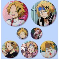 Anime Denki Kaminari Cartoon Badges 25 32 44 58 75 Mm Round Cosplay Pin Bag Decor Fans Collect Friends Gifts Brooch Souvenir