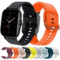 20mm/22mm Silicone band For Amazfit GTS/2/2e/GTS2 Mini/GTR 42mm/47mm/GTR2/2e/stratos 2/3 Watch Bracelet Amazfit bip strap