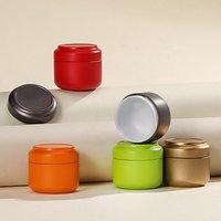 Solid Color Mini Tin Box Portable Multipurpose Airtight Lid Tea Sealed Jar Packing Small Tinplate Storage Can Gift