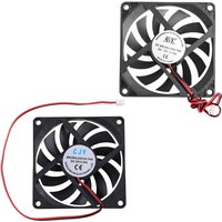 12V 2-Pin 80x80x10mm PC Computer CPU System Heatsink Brushless Cooling Fan 8010 Desktop PC Chassis Radiator Cooler Fans