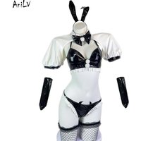 AniLV Japanese Anime Bunny Girl Maid Uniform Little Devil Rabbit Outfits Costume Cosplay