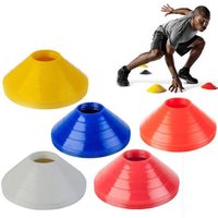 25/50Pcs Colorful Soccer Disc Cone Set Flexible Durable Training Marker Cones with Carrying Bag with Stand Soccer Cones