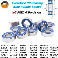 Roulements à billes miniatures MR148RS 8x14x4 ABEC-7, 5/10 pièces, 6700 6701 6702 688 MR105 MR128 MR1319 -2RS avec joint bleu pour RC