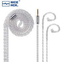 NICEHCK IcyMoon In Ear Monitor Replace IEM Cable 16 Cores OCC+Silver Plated OFC HiFi Audio Wire MMCX/2Pin/QDC for DB2 Carat