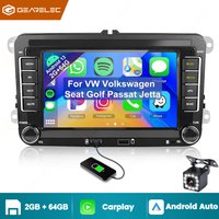 Autoradio 2 Din Android 13, lecteur multimédia pour voiture, WIFI, GPS, Carplay, compatible avec VW Skoda Golf 5 6 Touran Passat Jetta, autoradio 7 pouces