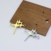 5pcs Stainless Steel Fashion Jewelry Star Men Women Charms Pendant DIY Handcraft Waterproof Antiallergic Vacuum Plate