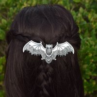 Dark Wind Bat Hair Clip Exquisite Hollow Pattern Gothic Retro Style Dressing Personalized Decoration Fashion Hair Accessories