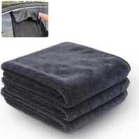XXL Ultra Absorbent Microfiber Car Towel - Thickened Drying Towel with Twist Ring Design for Auto Cleaning
