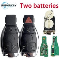TWO Battery NEC Chip For Mercedes Benz A B C E S Class W203 W204 W205 W210 W211 W212 W221 433MHz/315MHz Remote Car Key
