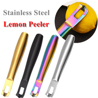Kitchen Fruit Grater Peeling Knife Lemon Peeler Stainless Steel Lemon Zester Grater Lime Orange Citrus Bar Tools Accessories