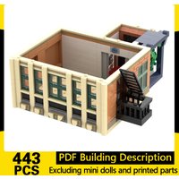 City Street View Model MOC Building Bricks Extra Floor For Building Modular Technology Gifts Holiday Assemble Children Toys Suit