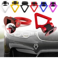 2 designs Car Styling Trailer Hooks Sticker Decoration Car Auto Rear Front Trailer Simulation Racing Ring Vehicle Towing Hook