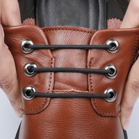 12pcs/set Leather Silicone Shoelace for Sneakers Shoes lace Lazy No Tie Shoelaces Elastic Shoe Lace Suitable for Unisex laces
