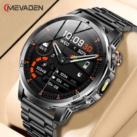 MEVADEN 1.85-calowy Smartwatch Sportowy z Dużym Ekranem, Połączenia Bluetooth, Latarka LED, Bateria 1000mAh, Monitor Zdrowia, Model MD60