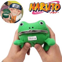 Bandai Naruto Cartera de rana Anime japonés Rana Linda cartera Cosplay Ninja monedero pequeño bolso titular