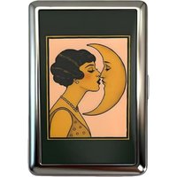 Vintage-Style Vintage Card Case Art Deco Design Metal Material Metal Case Easy Snap Multifunction Cash Case Business Card Holder