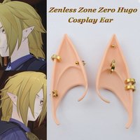 Anime Zenless Zone Zero Hugo Cosplay Ear Accessories Prop Cartoon Elves Ears Props Ornament Performance Cosplay Party Masquerade