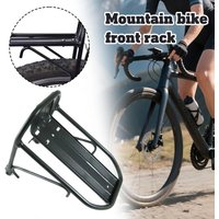 Aluminum Alloy Mountain Bike Front Rack Universal V Brake Disc Brake Compatible Heavy Duty Front Fork Load Support Frame Access