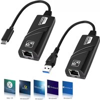 10/100/1000Mbps USB 3.0 To RJ45 Network Adapter RTL8188 Lan Ethernet Adapter Network Card For Macbook Laptops Windows 8/10/OS/XP