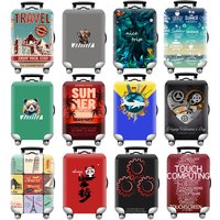 Stretch Fabric Luggage Protective Cover Dust Case Suitcase Baggage Organizer for 18-32 Inch Travel Bag