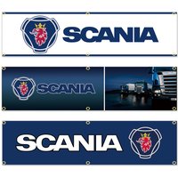 60x240cm Hanging Banner Truck Bus Conpany Logo Durable Polyester Promotion Decoration Banner For Commercial Event