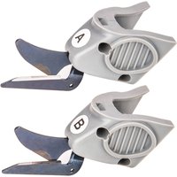 New!! 2 Pcs Cutting Head Fit for Wbt-1 Fabric Electric Scissors Cloth Cutter, 1 Set Cutter Head A & 1 Set Cutter Head B