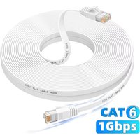 Cat6 Ethernet Cable 0.3/0.5/1/1.5/2/3/5/10m Flat RJ45 Internet Network LAN Patch Cord 1000Mbps For Router Modem Computer Laptops