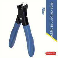 Professional Nail Trimmer Kit for Thick Hard Nails - Ergonomic Extra Large Opening Toenail Scissors Set Easy to Grip