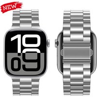 Stainless Steel Strap for Apple Watch Band 44mm 45mm 49mm 46mm 38mm 40mm 41 42mm Bracelet IWatch Series Ultra 3/2 11 10 9 8 7 SE