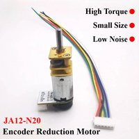 GA12-N20 Hall Encoder Reduction Motor DC 6V N20 Encoder Forward Reverse DC Motor