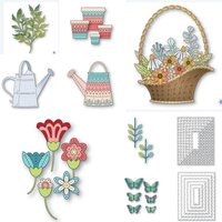 Arched Flower Basket Dies Metal Cutting Dies Cut Die Mold Craft Decoration Embossing Template DIY Greeting Card Handmade