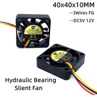 DC5V 12V 24V Hydraulic Bearing 4010 40MM Fan 4CM 40*40*10mm Fan For South and North Bridge Chip 3D Printer Cooling Fan 3pin FG