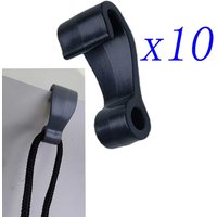 10pcs Inflatable Boat Plastic Fasten Rope Hooks for 6mm rope Multi-Purpose Hook for Canoes Tie Down Hooks for Truck Tarps