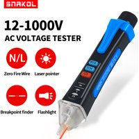 Non-Contact Voltage Tester Pen Smart Voltage Detector Infrared Indicator 12-1000V Test Pencil Breakpoint Finder With Flashlight
