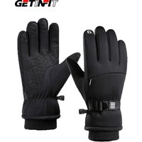 AliExpress NONE GETINFIT Ski Gloves Winter Outdoor Sports Touch Screen Fleece Thickened Windproof Waterproof Cold-resistant Warm Skiing Cycling