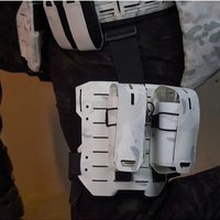 DMGear Tactical Molle Drop Leg Gun Holster Platform Mag Thigh Protector Paintball Airsoft Accessories Outdoor Sports
