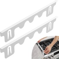 Stove Gap Covers Stainless Steel Stove Gap Covers Heat Resistant Oven Gap Filler Seals Spaces Between Stovetop and Counter